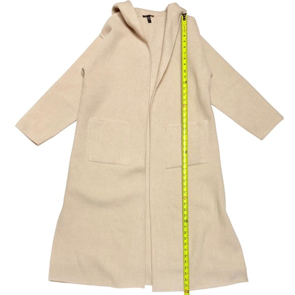 Eileen Fisher Jackets & Blazers - EILEEN FISHER Doubleface Wool Cloud Hooded Coat Women's XS Almond Color